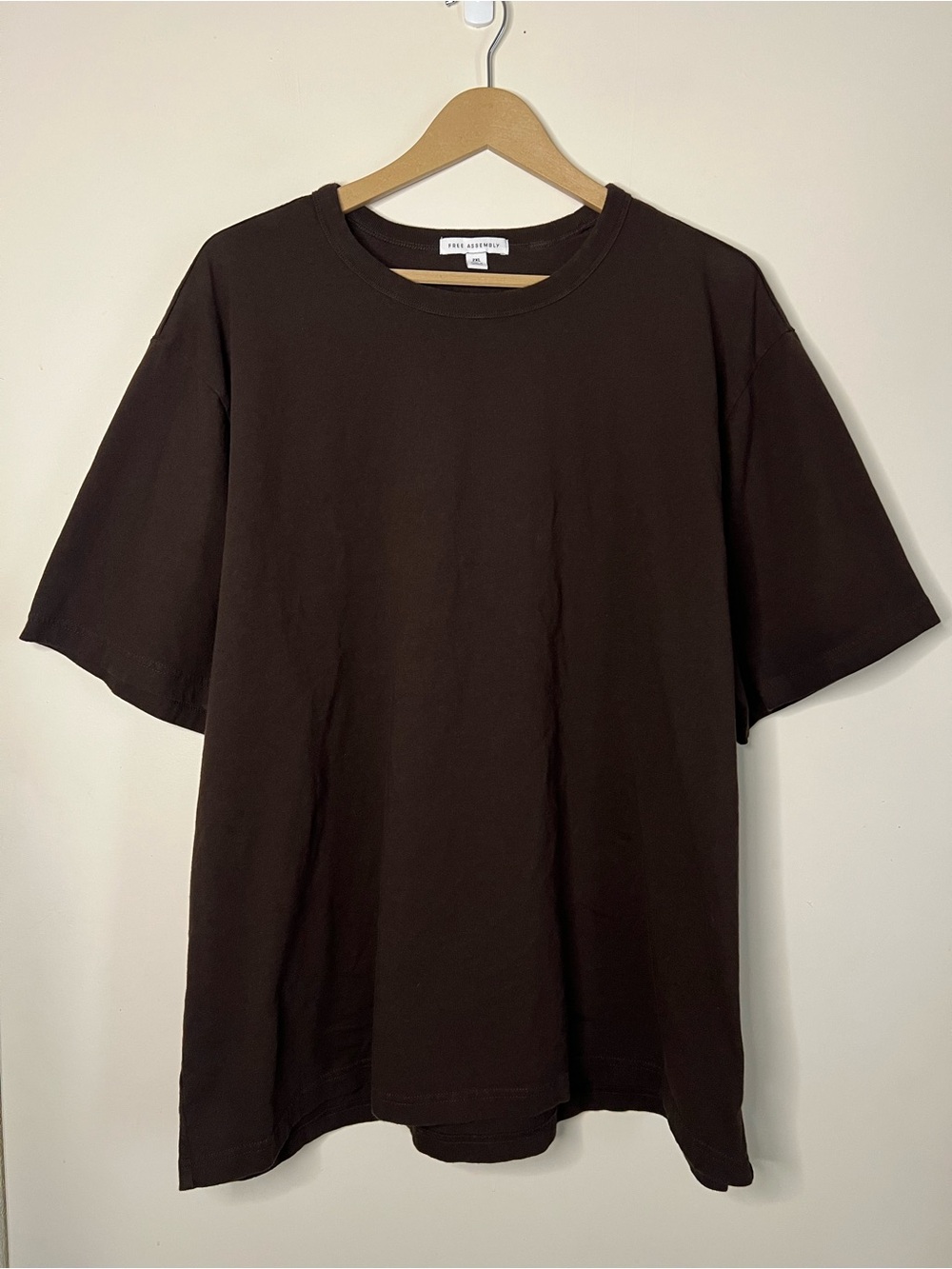 Free Assembly Brown Everyday Cotton Tee T Shirt Size 2XL